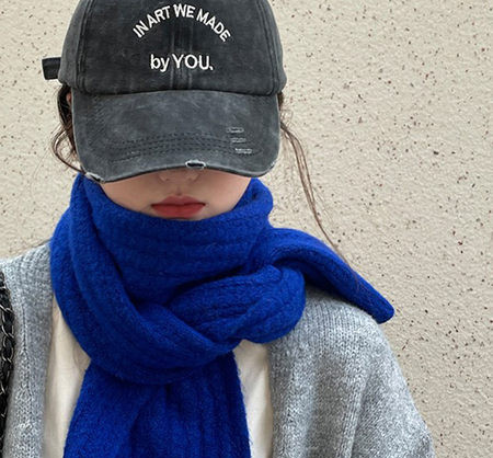 Γυναικείο χειμωνιάτικο πλεκτό κασκόλ