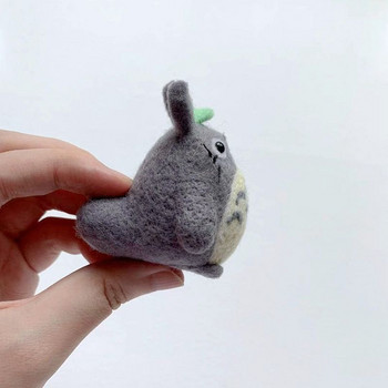 Totoro Animal Wool Felt DIY Handmade Girl Festival Crafts Πακέτο Υλικό Funny Poke Poke Craft Needle Felting Kits