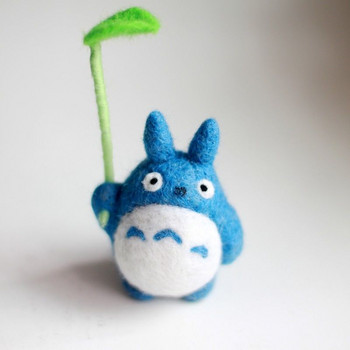 Totoro Animal Wool Felt DIY Handmade Girl Festival Crafts Πακέτο Υλικό Funny Poke Poke Craft Needle Felting Kits