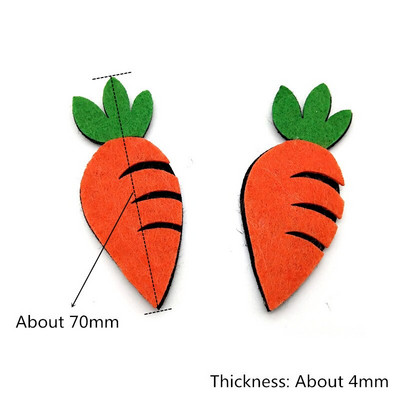 WISHMETYOU 10 buc. Pâslă tăiată fără fructe pentru copii, bricolaj, pentru acasă, meșteșuguri în cameră, autocolante pentru decorațiuni pentru grădiniță, făcute manual, pâsle drăguțe