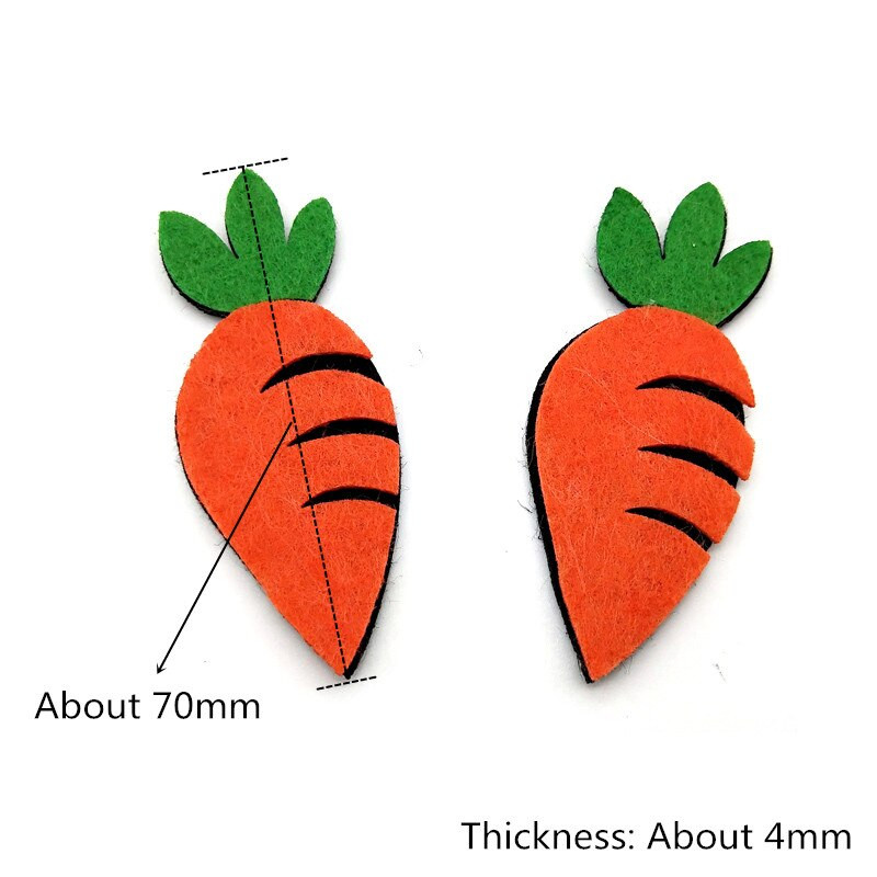 WISHMETYOU 10 buc. Pâslă tăiată fără fructe pentru copii, bricolaj, pentru acasă, meșteșuguri în cameră, autocolante pentru decorațiuni pentru grădiniță, făcute manual, pâsle drăguțe