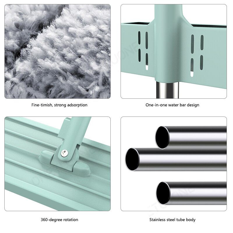 Hands-free Mop Floor Cleaning Microfiber Mop Squeeze Flat Mop Οικιακά εργαλεία καθαρισμού