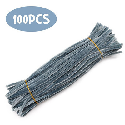 Fenrry 100 db 30 cm-es zseníliaszár csőtisztítók plüss talmi gyerekeknek oktató játékok Kézzel készített művészi anyagok barkácsolási kellékekhez