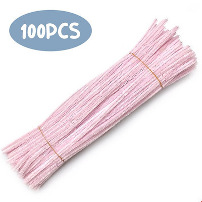 Fenrry 100 db 30 cm-es zseníliaszár csőtisztítók plüss talmi gyerekeknek oktató játékok Kézzel készített művészi anyagok barkácsolási kellékekhez