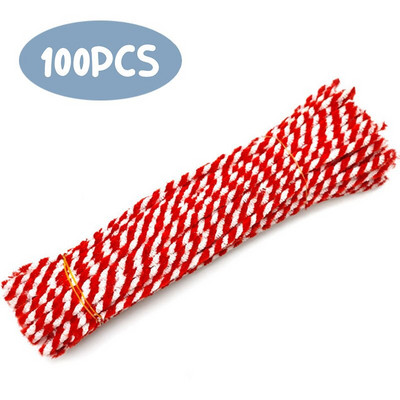 Fenrry 100 db 30 cm-es zseníliaszár csőtisztítók plüss talmi gyerekeknek oktató játékok Kézzel készített művészi anyagok barkácsolási kellékekhez