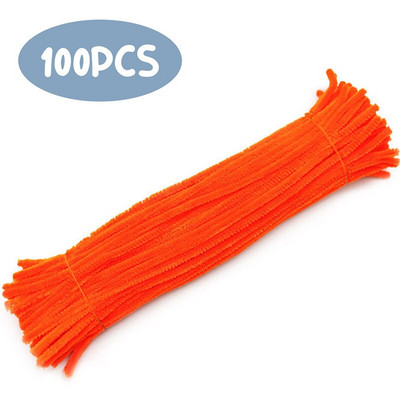 Fenrry 100 db 30 cm-es zseníliaszár csőtisztítók plüss talmi gyerekeknek oktató játékok Kézzel készített művészi anyagok barkácsolási kellékekhez
