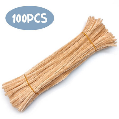 Fenrry 100 db 30 cm-es zseníliaszár csőtisztítók plüss talmi gyerekeknek oktató játékok Kézzel készített művészi anyagok barkácsolási kellékekhez