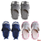 Mikrofiibrist multifilmisussid Põrandapuhastusmopp Meestele ja naistele Kodutolmu eemaldamine Sussid põrandatolmust mustuse puhastussussid