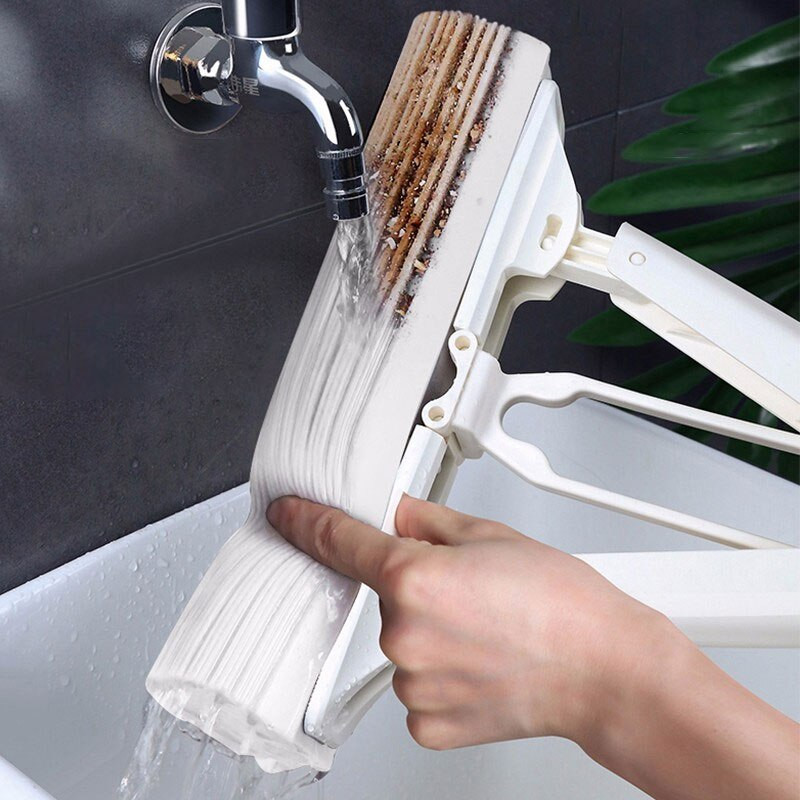 Σφουγγαρίστρα διπλής διπλής σφουγγαρίστρας σφουγγαρίστρα σφουγγαρίστρα κεφαλής Απορροφητική οικιακή σφουγγαρίστρα δαπέδου χωρίς πλύσιμο στο χέρι Βαμβακερή σφουγγαρίστρα Large JBS10