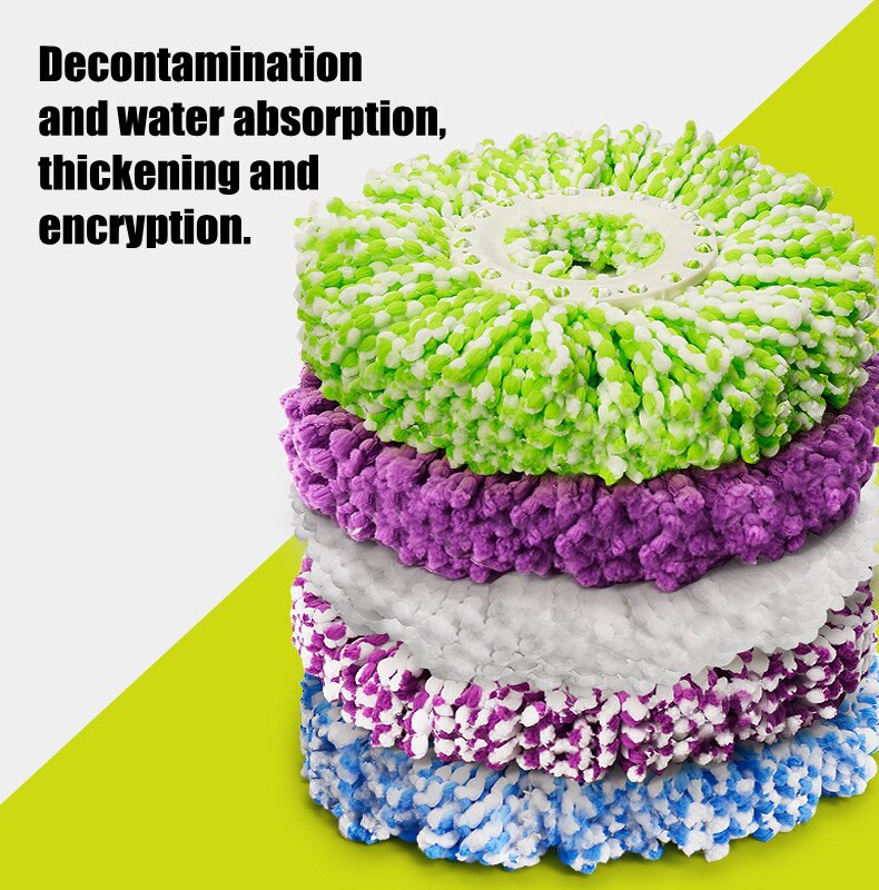 5 TK mopipea, pöörlevad puuvillased padjad, asenduslapi tsentrifuugimine põranda pesemiseks.