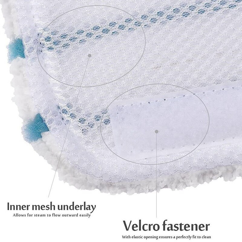 Tampoane de curățare pentru mop cu abur din microfibră lavabile, compatibile cu toate mopurile cu abur Black+Decker, SM1600, SM1610, SM1620 5 pachete