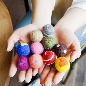 5 τμχ/ παρτίδα Felt Balls Colorful Pom Pom, Pom Poms Supplies for Pom Poms Hobby και DIY Creative Craft Decoration