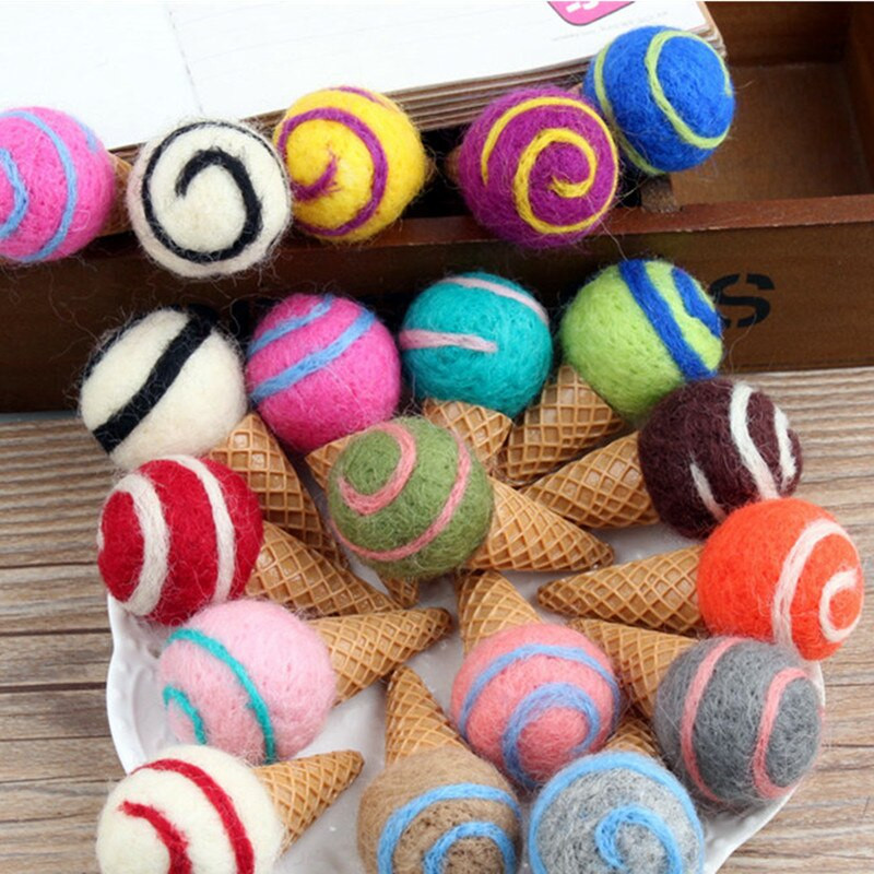 5 τμχ/ παρτίδα Felt Balls Colorful Pom Pom, Pom Poms Supplies for Pom Poms Hobby και DIY Creative Craft Decoration