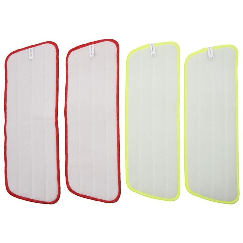 Αντικατάσταση μαξιλαριών σφουγγαρίστρας ψεκασμού 4 τεμ. Πλενόμενο Ανταλλακτικό Μικροϊνών Υγρού/Στεγνού Καθαρισμού Χρήση Επαναχρησιμοποιήσιμο, Αναλώσιμα καθαρισμού (4 Συσκευασία, Πράσινο & Κόκκινο)