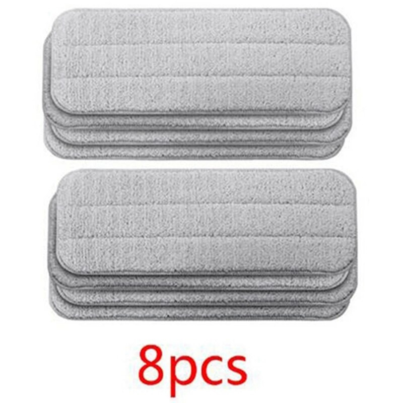 8 buc. Înlocuiește cârpe pentru mop pentru mop cu pulverizare de apă Xiaomi Mijia Deerma, cap de cârpă de curățare rotativ 360 din fibră de carbon din lemn