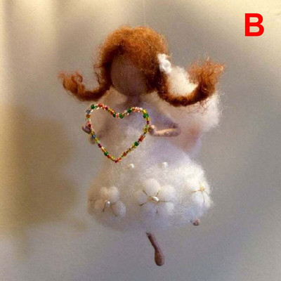 Νέο DIY Little Fairy Wool Felt Dolls Craft Felt Needle Animal Kit Σετ χειροτεχνίας Ημιτελές Χειροποίητο Δώρο Poke