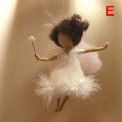 Νέο DIY Little Fairy Wool Felt Dolls Craft Felt Needle Animal Kit Σετ χειροτεχνίας Ημιτελές Χειροποίητο Δώρο Poke