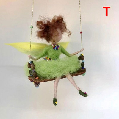 Νέο DIY Little Fairy Wool Felt Dolls Craft Felt Needle Animal Kit Σετ χειροτεχνίας Ημιτελές Χειροποίητο Δώρο Poke