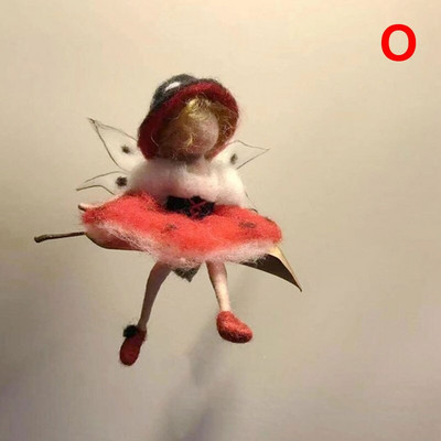 Νέο DIY Little Fairy Wool Felt Dolls Craft Felt Needle Animal Kit Σετ χειροτεχνίας Ημιτελές Χειροποίητο Δώρο Poke