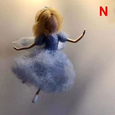 Νέο DIY Little Fairy Wool Felt Dolls Craft Felt Needle Animal Kit Σετ χειροτεχνίας Ημιτελές Χειροποίητο Δώρο Poke