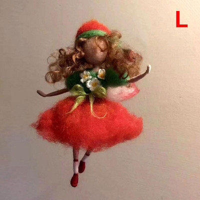 Νέο DIY Little Fairy Wool Felt Dolls Craft Felt Needle Animal Kit Σετ χειροτεχνίας Ημιτελές Χειροποίητο Δώρο Poke