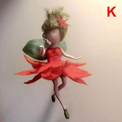 Νέο DIY Little Fairy Wool Felt Dolls Craft Felt Needle Animal Kit Σετ χειροτεχνίας Ημιτελές Χειροποίητο Δώρο Poke