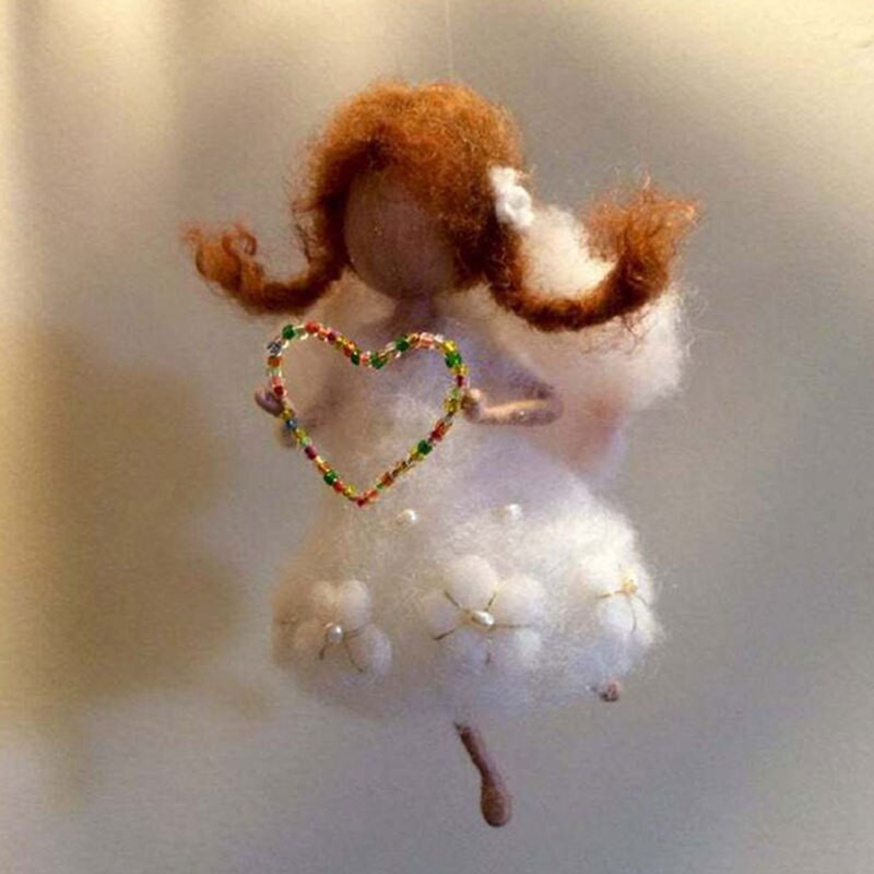 Νέο DIY Little Fairy Wool Felt Dolls Craft Felt Needle Animal Kit Σετ χειροτεχνίας Ημιτελές Χειροποίητο Δώρο Poke