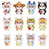 Fenrry Fashion Lovely Wool Felting Υλικά από ύφασμα Handcraft Needle Felting Kit Doll Twelve Zodiac for Needle Material Bag Pack