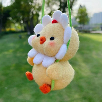 Pâslă de lână de rață Cadouri de aniversare pentru cupluri făcute în casă Diy Poke Poke Fun Material Pachet Craft Stitch pentru Kit Accesorii pentru păpuși de pluș