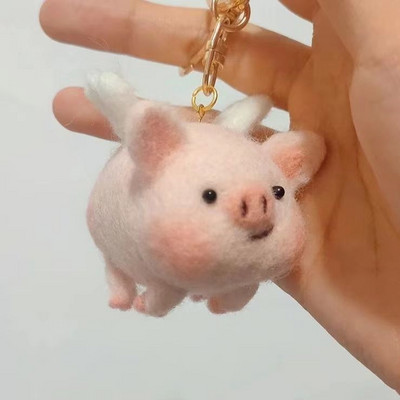 Pâslă de lână de rață Cadouri de aniversare pentru cupluri făcute în casă Diy Poke Poke Fun Material Pachet Craft Stitch pentru Kit Accesorii pentru păpuși de pluș