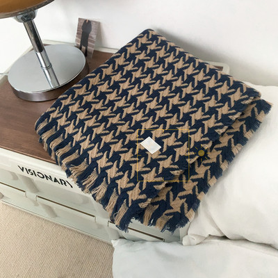 Χειμερινό κασκόλ - καρό σχέδιο