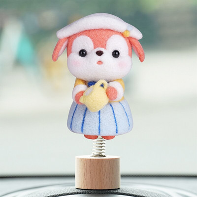 RORGETO Κιτ μαλλί τσόχα Υλικά κατοικίδια Παιχνίδι κούκλα DIY χειροτεχνίες για παιδιά Μη τελειωμένο μαλλί τσόχα Δημιουργικό χειροποίητο υλικό