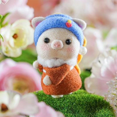 RORGETO Κιτ μαλλί τσόχα Υλικά κατοικίδια Παιχνίδι κούκλα DIY χειροτεχνίες για παιδιά Μη τελειωμένο μαλλί τσόχα Δημιουργικό χειροποίητο υλικό