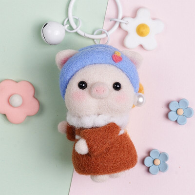 RORGETO Κιτ μαλλί τσόχα Υλικά κατοικίδια Παιχνίδι κούκλα DIY χειροτεχνίες για παιδιά Μη τελειωμένο μαλλί τσόχα Δημιουργικό χειροποίητο υλικό