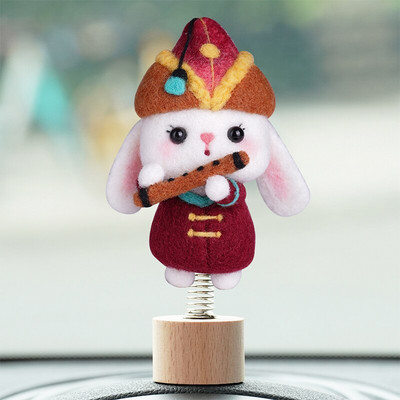 RORGETO Κιτ μαλλί τσόχα Υλικά κατοικίδια Παιχνίδι κούκλα DIY χειροτεχνίες για παιδιά Μη τελειωμένο μαλλί τσόχα Δημιουργικό χειροποίητο υλικό