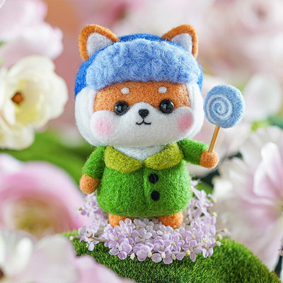 RORGETO Κιτ μαλλί τσόχα Υλικά κατοικίδια Παιχνίδι κούκλα DIY χειροτεχνίες για παιδιά Μη τελειωμένο μαλλί τσόχα Δημιουργικό χειροποίητο υλικό