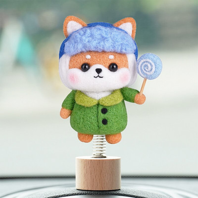 RORGETO Κιτ μαλλί τσόχα Υλικά κατοικίδια Παιχνίδι κούκλα DIY χειροτεχνίες για παιδιά Μη τελειωμένο μαλλί τσόχα Δημιουργικό χειροποίητο υλικό