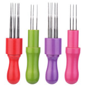 TLKKUE Ξύλινη λαβή Μάλλινη Πέννα Φλετινγκ Βελόνες Χειροποίητα Εργαλεία DIY Αξεσουάρ για ράψιμο τσόχα