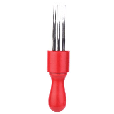 TLKKUE Ξύλινη λαβή Μάλλινη Πέννα Φλετινγκ Βελόνες Χειροποίητα Εργαλεία DIY Αξεσουάρ για ράψιμο τσόχα