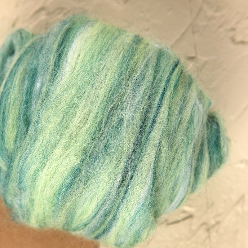Nonvor 5g Μαλακό πολύχρωμο μαλλί πιλημάτων Fiber Needle Felting Natural Collection For Animal Project Felting Wool for DIY Needlework