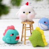 Lână de crocodil Poke Poke Shiba Inu Handmade Diy Material Geanta Poke Fun Desene Animat Artizanat Fata Artizanat Handmade Kituri pentru copii Adulti