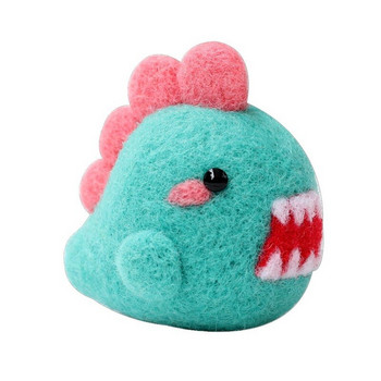 Crocodile Wool Felt Poke Poke Shiba Inu Handmade Diy Material Bag Poke Fun Cartoon Craft Girl Ръчно изработени занаяти Детски комплекти Възрастни