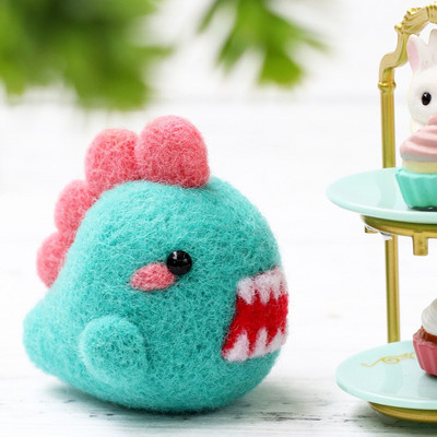 Lână de crocodil Poke Poke Shiba Inu Handmade Diy Material Geanta Poke Fun Desene Animat Artizanat Fata Artizanat Handmade Kituri pentru copii Adulti