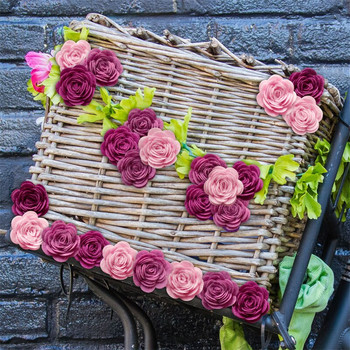 Πολύχρωμο ύφασμα από τσόχα λουλούδι κόλλα Diy Χειροποίητη γιρλάντα Craft Supplies Feltting Στολίδια για ενήλικες και παιδιά Δώρο