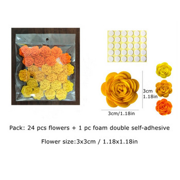 Πολύχρωμο ύφασμα από τσόχα λουλούδι κόλλα Diy Χειροποίητη γιρλάντα Craft Supplies Feltting Στολίδια για ενήλικες και παιδιά Δώρο