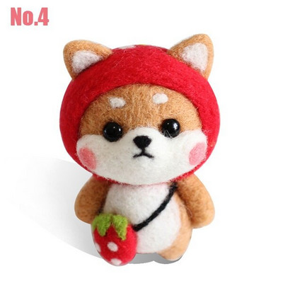 1 τεμ. DIY κουκλίτσα με βελόνες τσόχας χειροτεχνίας Σετ τσόχας από μαλλί για ζώα Non Finished σετ χειροτεχνίας σκύλου για DIY χειροποίητα δώρα διακοπών