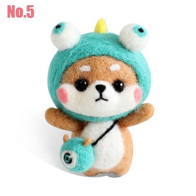 1 τεμ. DIY κουκλίτσα με βελόνες τσόχας χειροτεχνίας Σετ τσόχας από μαλλί για ζώα Non Finished σετ χειροτεχνίας σκύλου για DIY χειροποίητα δώρα διακοπών