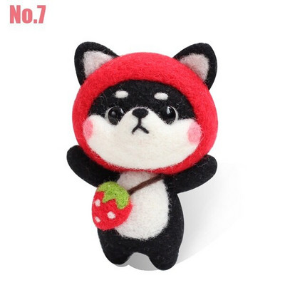 1 τεμ. DIY κουκλίτσα με βελόνες τσόχας χειροτεχνίας Σετ τσόχας από μαλλί για ζώα Non Finished σετ χειροτεχνίας σκύλου για DIY χειροποίητα δώρα διακοπών