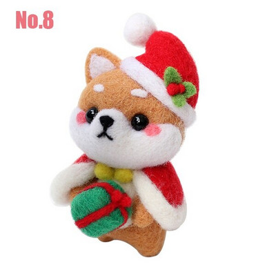 1 τεμ. DIY κουκλίτσα με βελόνες τσόχας χειροτεχνίας Σετ τσόχας από μαλλί για ζώα Non Finished σετ χειροτεχνίας σκύλου για DIY χειροποίητα δώρα διακοπών