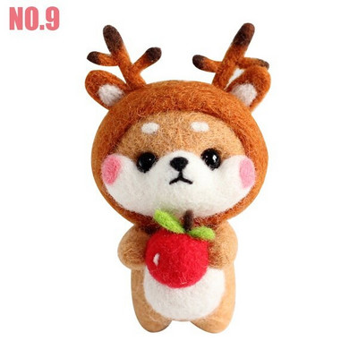 1 τεμ. DIY κουκλίτσα με βελόνες τσόχας χειροτεχνίας Σετ τσόχας από μαλλί για ζώα Non Finished σετ χειροτεχνίας σκύλου για DIY χειροποίητα δώρα διακοπών